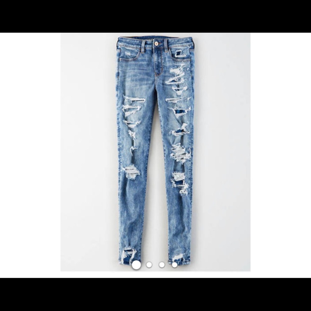 AE Super stretch high rise jegging